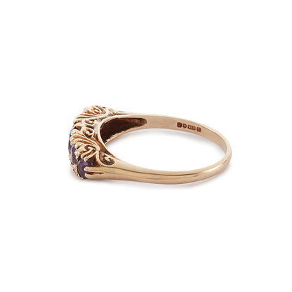 Vintage 9ct Gold Amethyst Ring