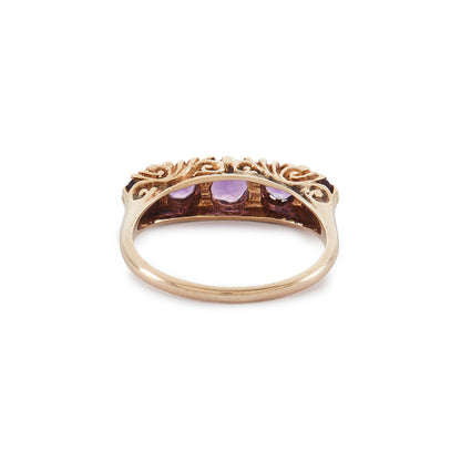 Vintage 9ct Gold Amethyst Ring