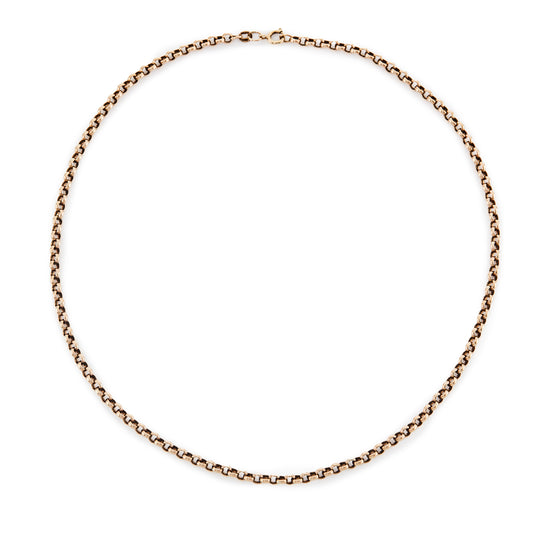 Classic vintage 9ct yellow gold chain with a bolt ring clasp.