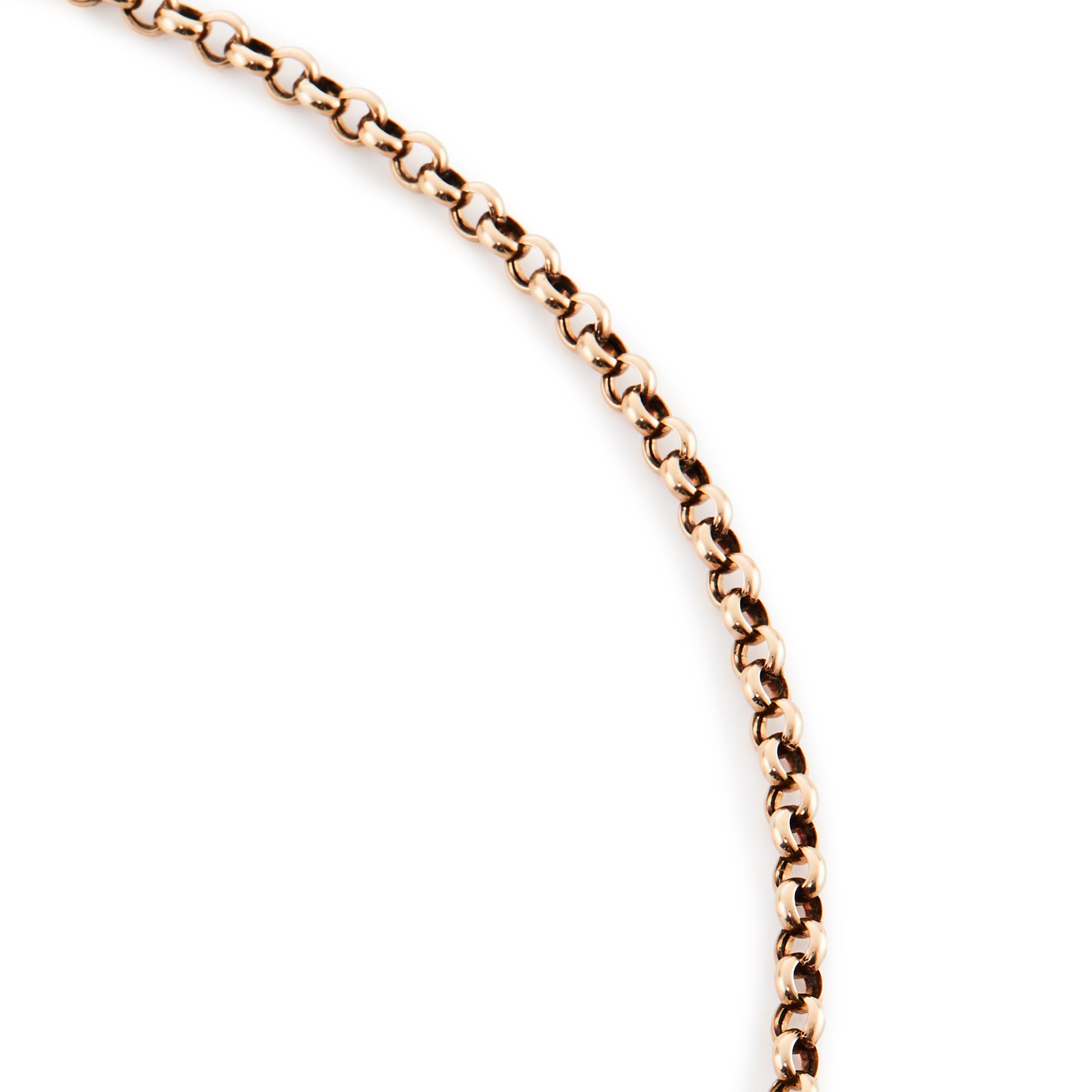 Classic vintage 9ct yellow gold chain with a bolt ring clasp.