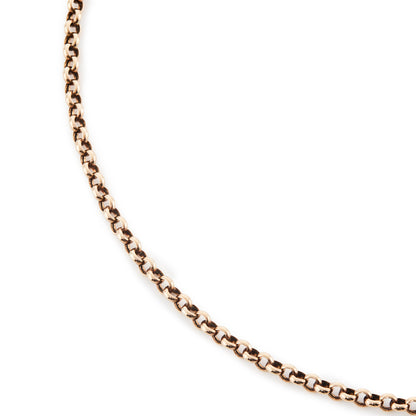 Classic vintage 9ct yellow gold chain with a bolt ring clasp.