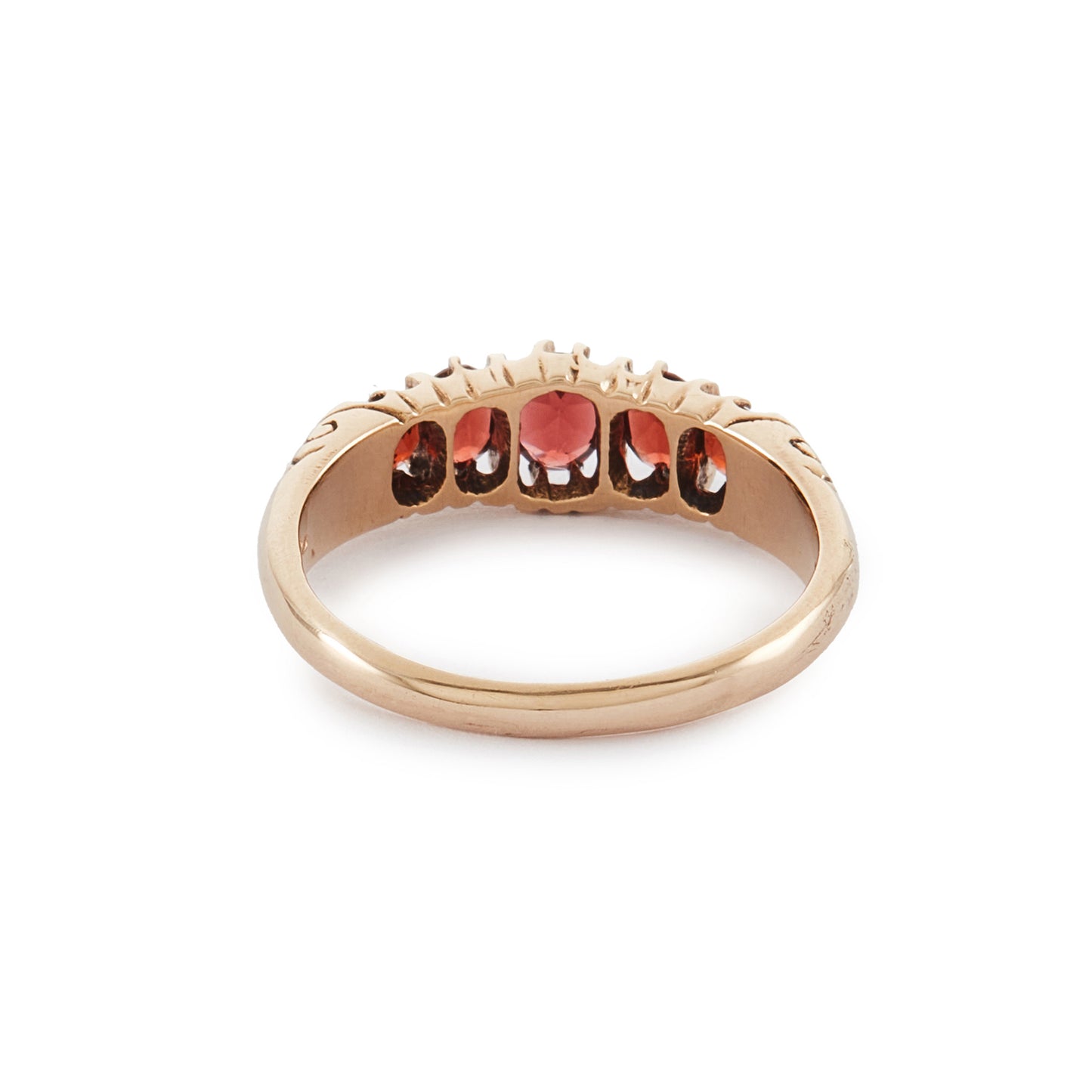 Vintage 9ct Gold Garnet Ring