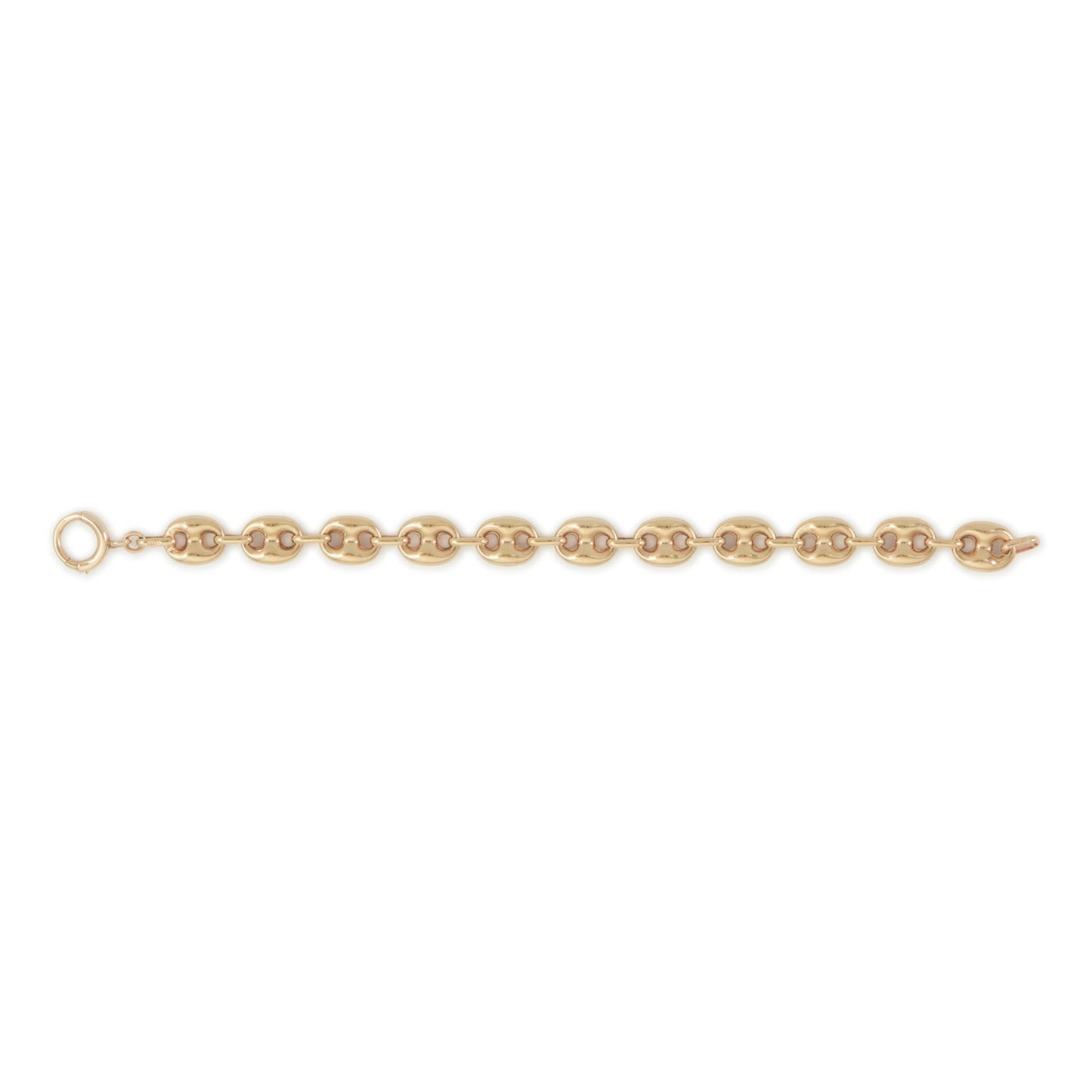 Classic 9ct yellow gold Gucci link bracelet.
Made in Italy.