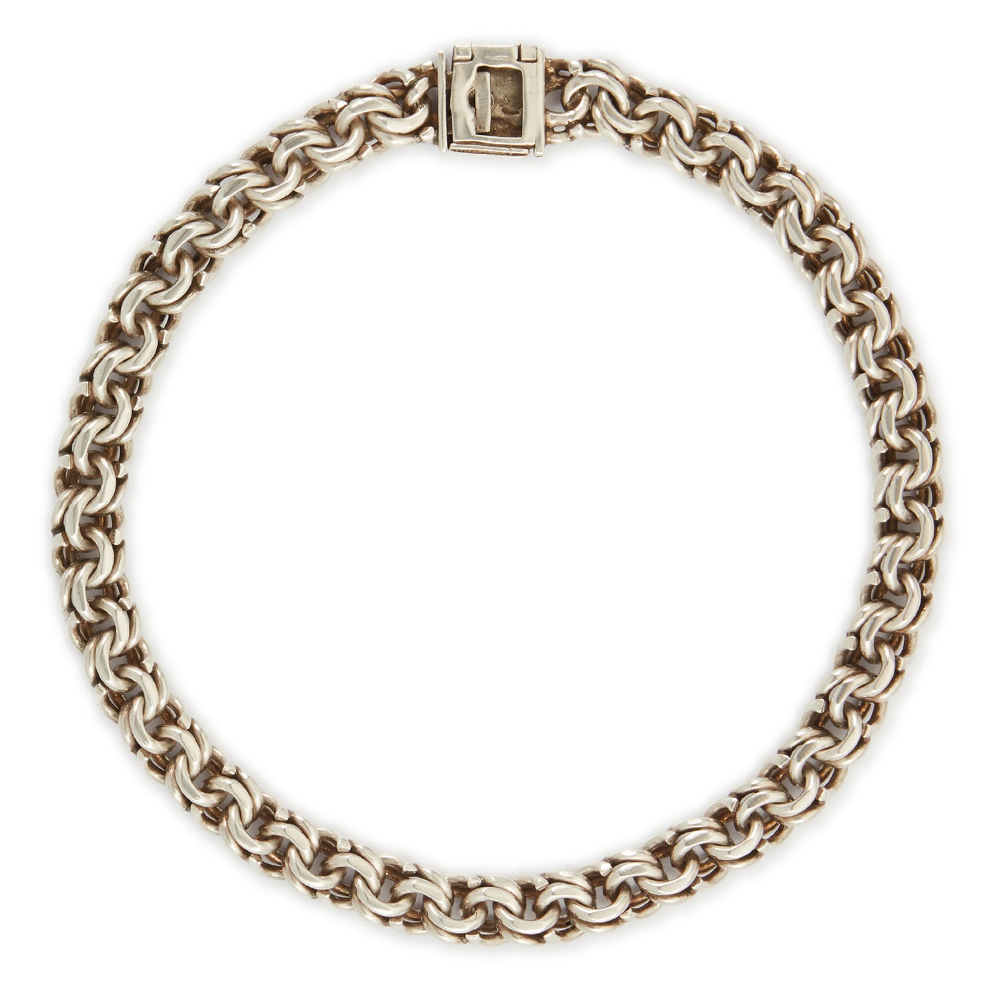 Vintage Mexican Sterling Silver Choker Necklace