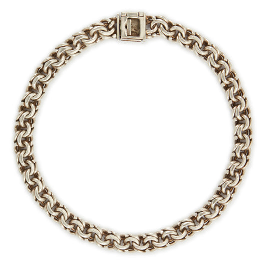 Vintage Mexican Sterling Silver Choker Necklace