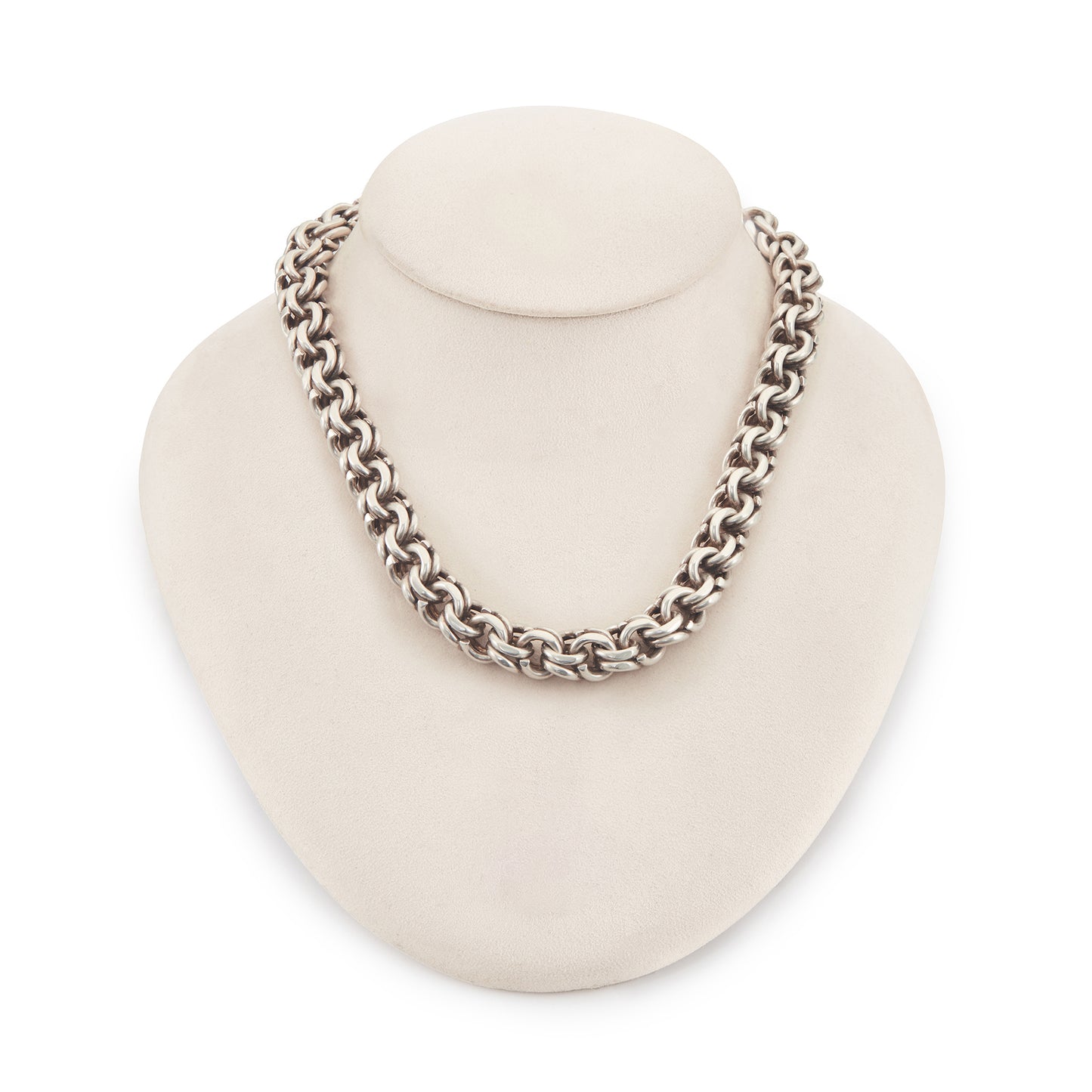 Vintage Mexican Sterling Silver Choker Necklace