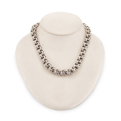 Vintage Mexican Sterling Silver Choker Necklace