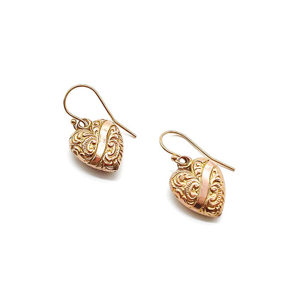 9ct Gold Heart Earrings